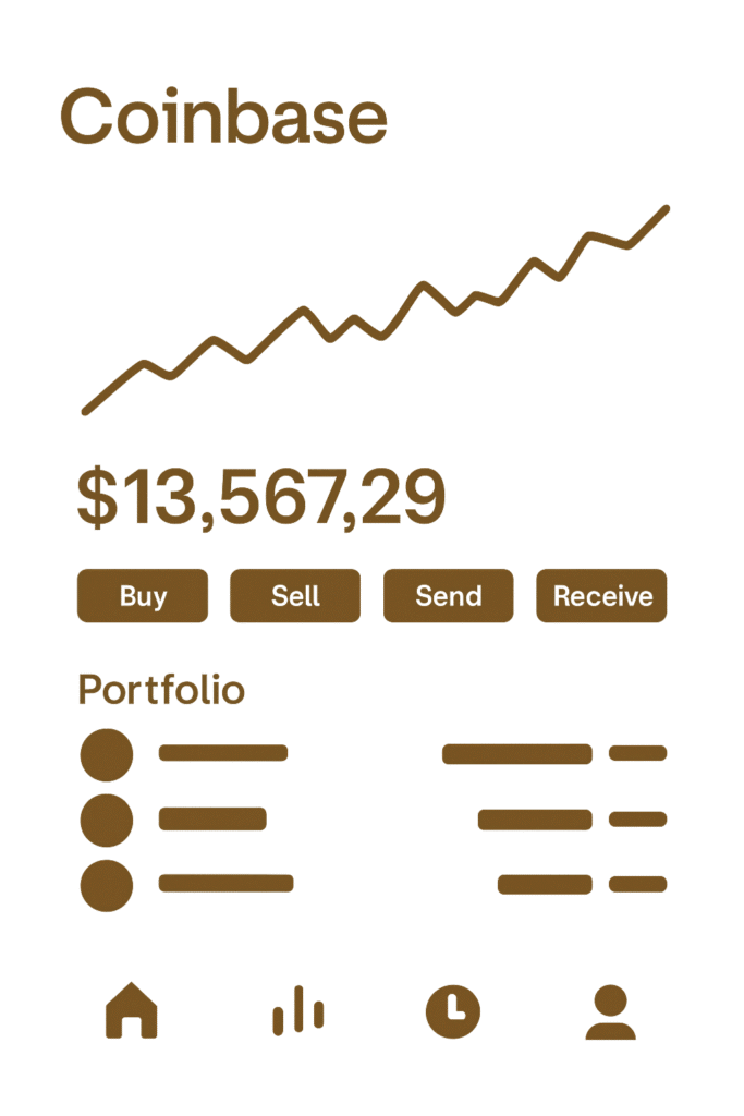 friendly Coinbase dashboard