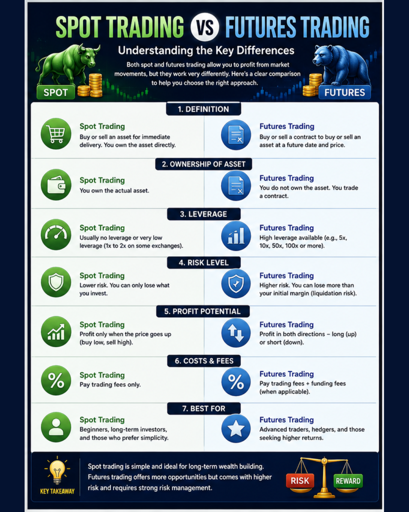 Spots vs Futures Trading